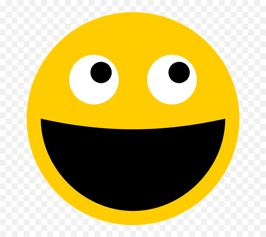 Free Laugh Laughing Vectors - Smiley Face Mouth Open Emoji,Laughing Emoji