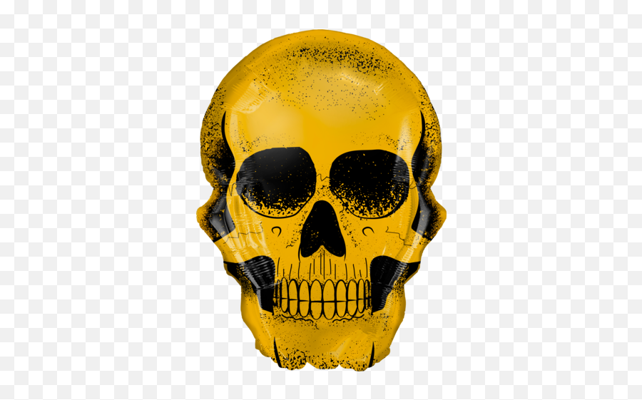 Qualatex Foil Shape Golden Skull - Golden Skull Emoji,Turtle Skull Emoji