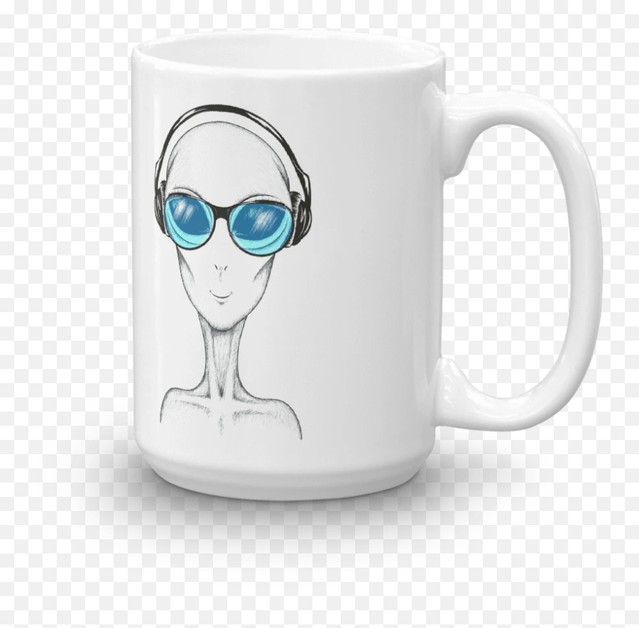 Ceramic Cup Funny Cafepress Ufo Oz Gift - Personalized Friends Mug Emoji,Emoji Area 51