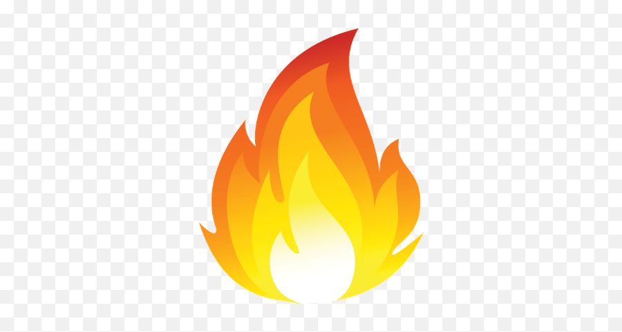 Cartoon Fire Flames Emoji Png Transparent - Transparent Fire Emoji Png,Fire Emoji Png