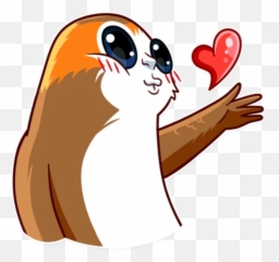 Freetoedit Picsart Porg Porgs Starwars Star Wars Disney - Stickers Telegram Porg Emoji,Porg Emoji