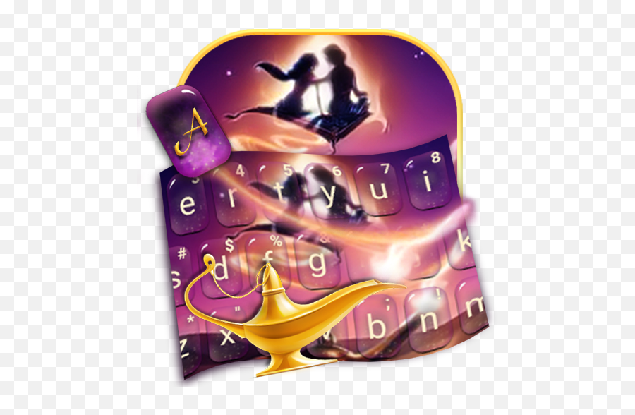 Love Magic Lamp Keyboard Theme - Poster Emoji,Magic Lamp Emoji