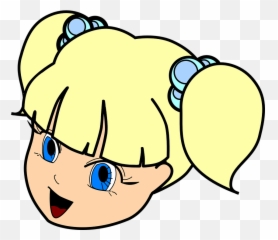 Free Pigtails Girl Images - Clipart With Face Girl Emoji,Anime Emotions Faces