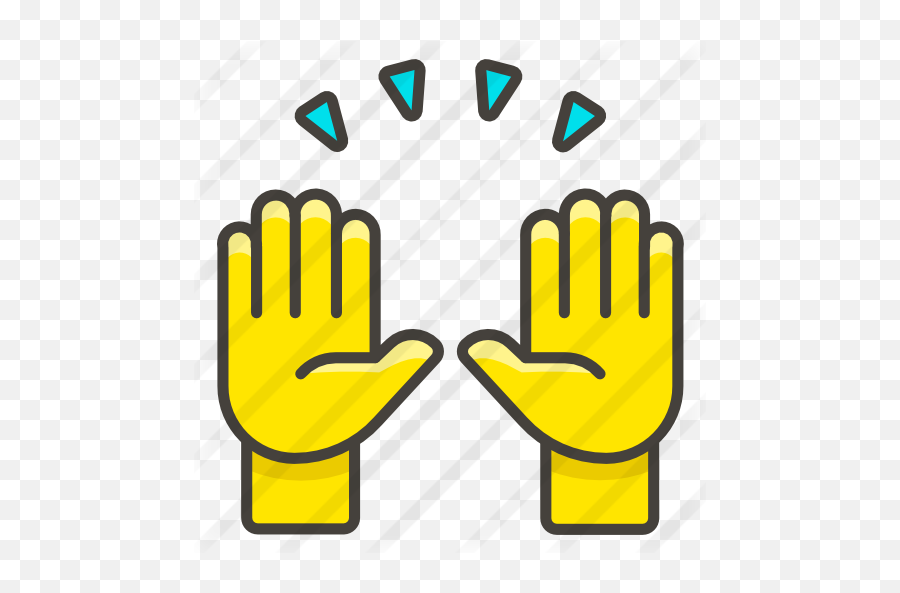 Raising Hand - White Hand Icon Png Emoji,Raising Hands Emoji