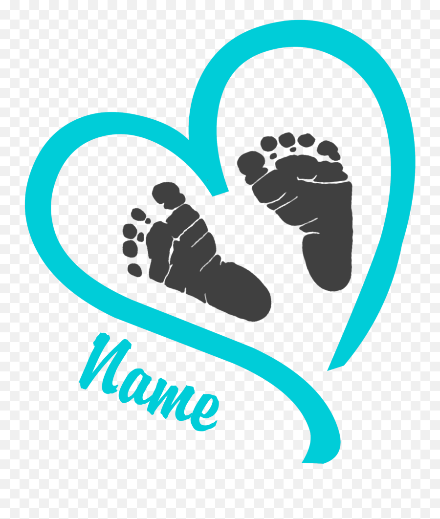 Infant Clipart Footprint Infant - Baby Feet Heart Clipart Emoji,Footprint Emoji