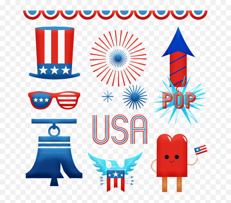 Independence Day 4th Of July Usa - Independence Day Emoji,Independence Day Emoji