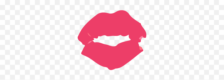 Kiss My Lips Stickers By Hyunjung Lee - Clip Art Emoji,Lipstick Kiss Emoji