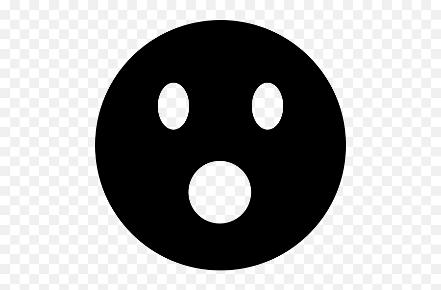Surprised Black Emoji,Shock Emoji