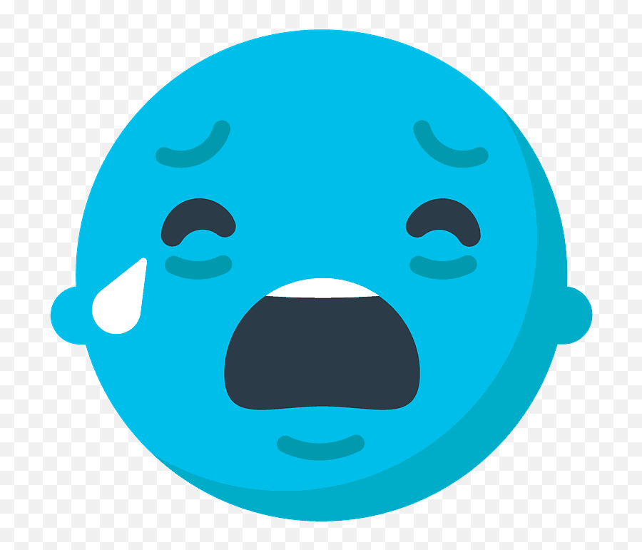 Loudly Crying Face Emoji Clipart Free Download Transparent - Emoji Loudly Crying Face,Crying Tear Emoji