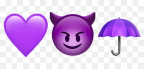 Purple Emoji Iphone Sticker By Irene - Girly,Purple Emoji