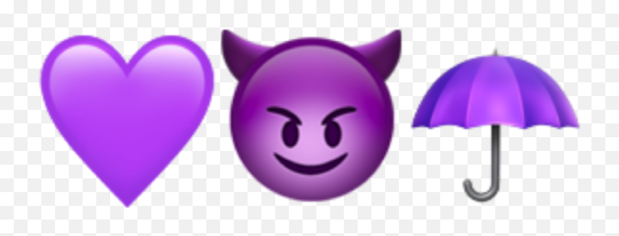 Purple Emoji Iphone Sticker By Irene - Girly,Purple Emoji
