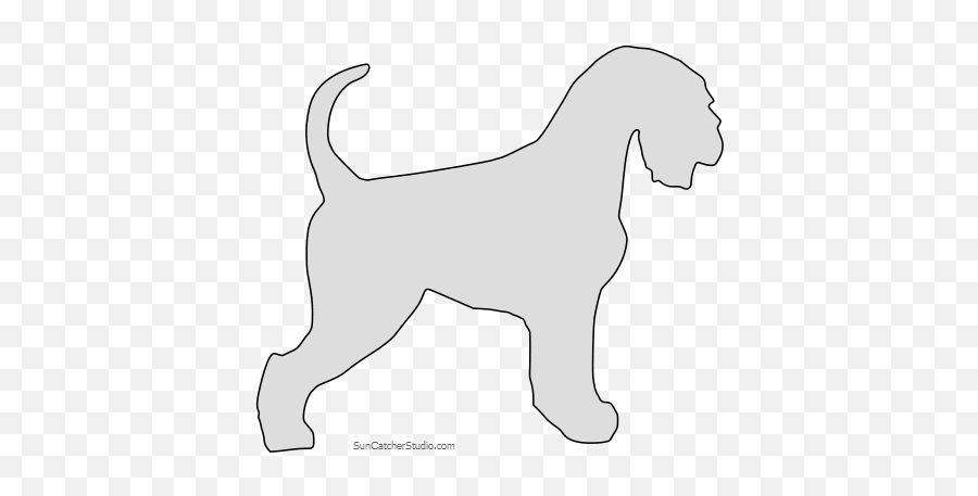 Dog Patterns Stencils And Silhouettes - Ancient Dog Breeds Emoji,Schnauzer Emoji