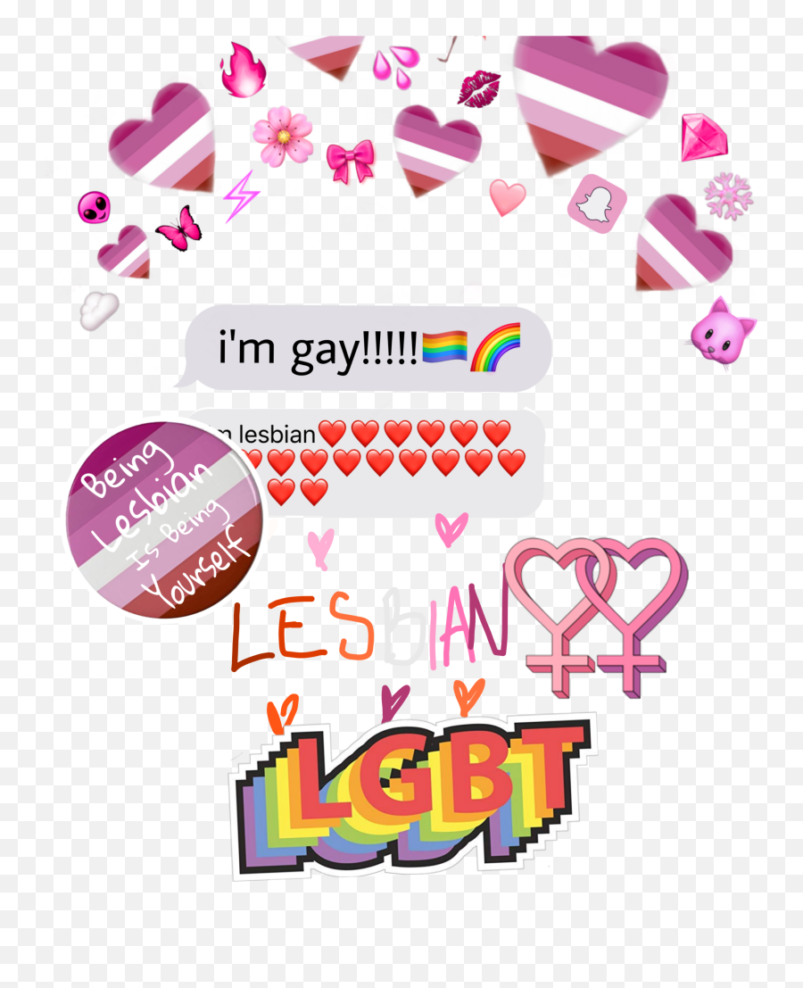 Lesbian Stiket Next Sticker By Diriram5 - Lesbian Heart Crown Transparent Emoji,Lesbian Emoji App