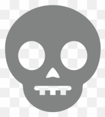 Skull Emoji For Facebook Email Sms - Skull Emoji Silhouette,Skull And Crossbones Emoji