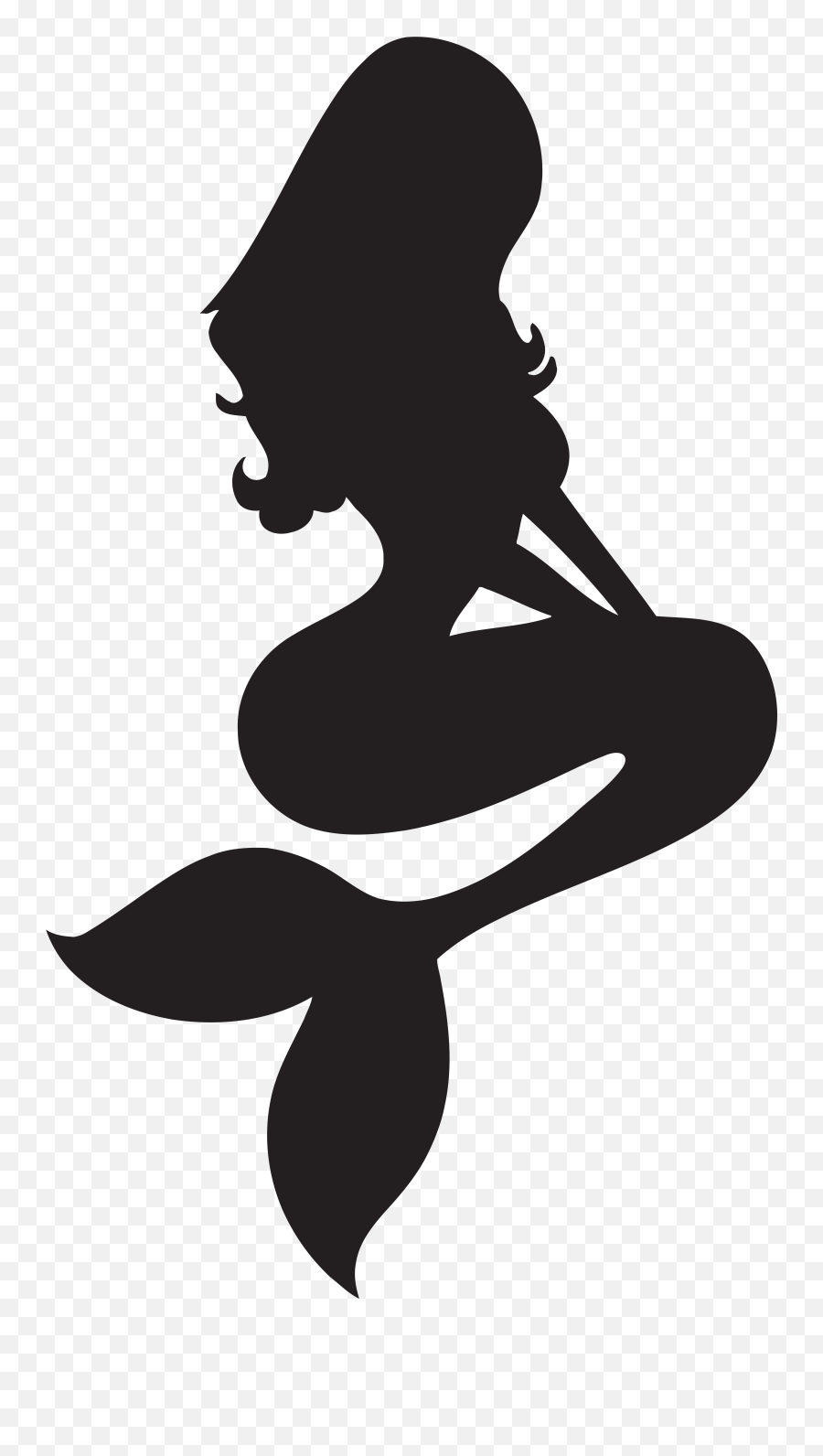Ariel Png - Silhouette Mermaid Clipart Emoji,Disney Princess Emoji
