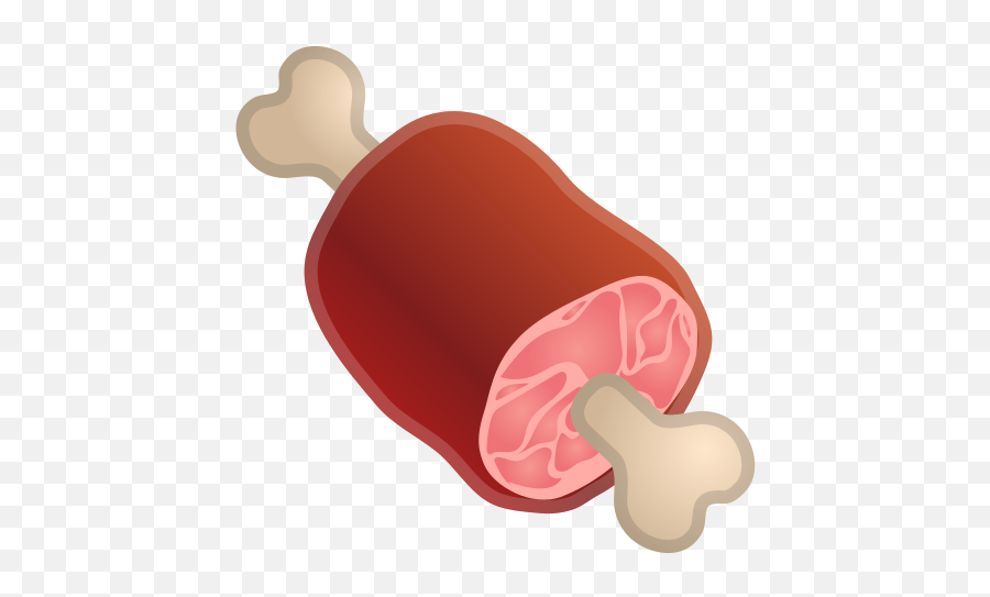 Meat On Bone Emoji - Meat On Bone,Bone Emoji