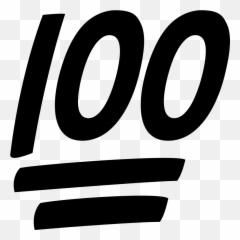 Emojione Bw 1f4af - Clip Art