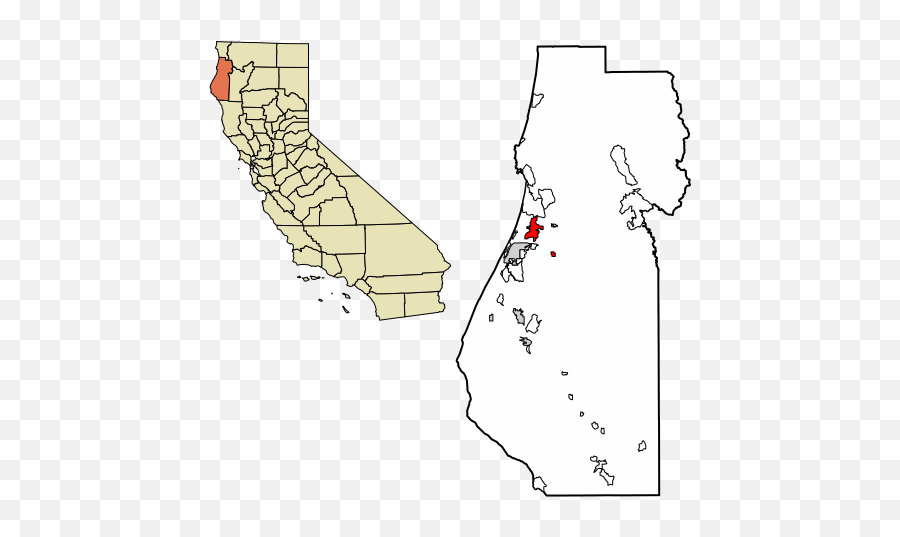 Humboldt County California - Junction City California Map Emoji,California State Emoji