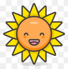 Sunflower Emoji Icon Of Colored Outline Style - Cute Easy Sun Drawing,Sunflower Emoji