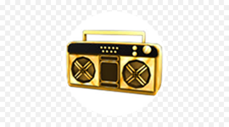 Golden Boombox Roblox Boombox Roblox Emoji Boombox Emoji Free Transparent Emoji Emojipng Com - can i use the roblox golden boombox in any game