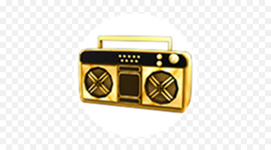 Golden Boombox - Roblox Boombox Roblox Emoji,Boombox Emoji - free ...