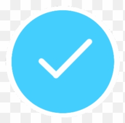 Picsart Oficial Gold Checkmark Aproved Legit Fake Blue - Circle Emoji