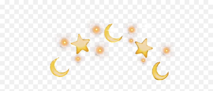 Emoji Crown Moon Aesthetic Freetoedit - Stars And Moon Crown Png,Moon Emoji Text