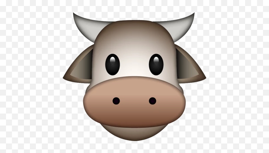 Cow Emoji - Cow Emoji Png,Ice Emoji