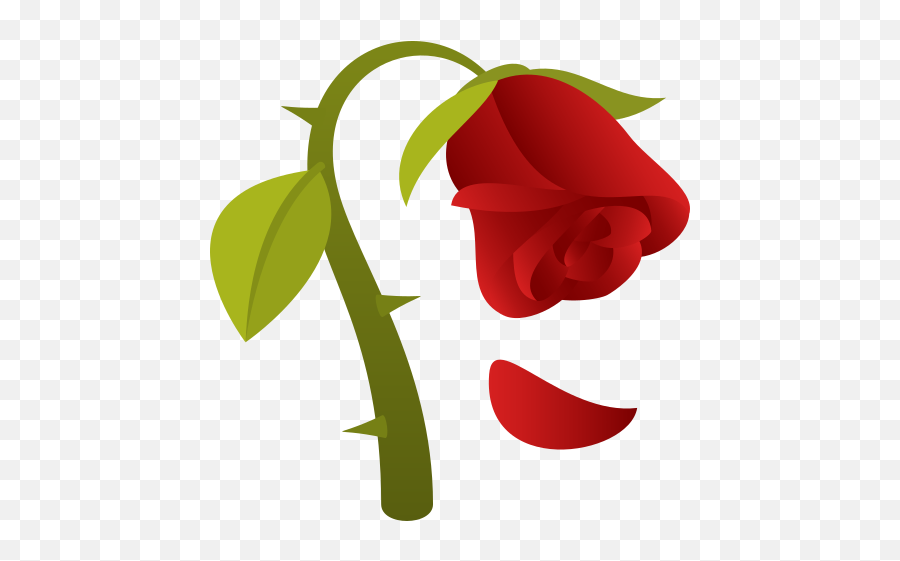 Emoji Verblasste Blume Rosa Zum - Wilted Rose Emoji Png,Rose Emoticons