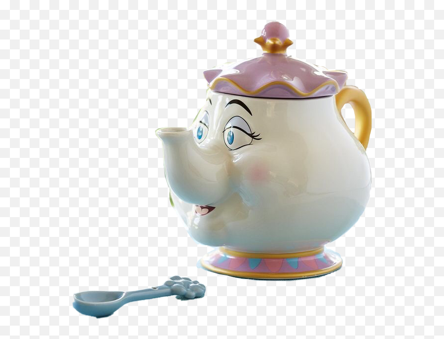 Teapot Disney Spoon Mrspotts Sticker - Teiera Mrs Bric Disney Store Emoji,Teapot Emoji