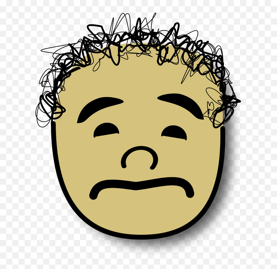Ale Triste Free Svg Download 4 Vector - Clip Arts Curly Hair Transparent Background Boy Emoji,Emoticon Triste