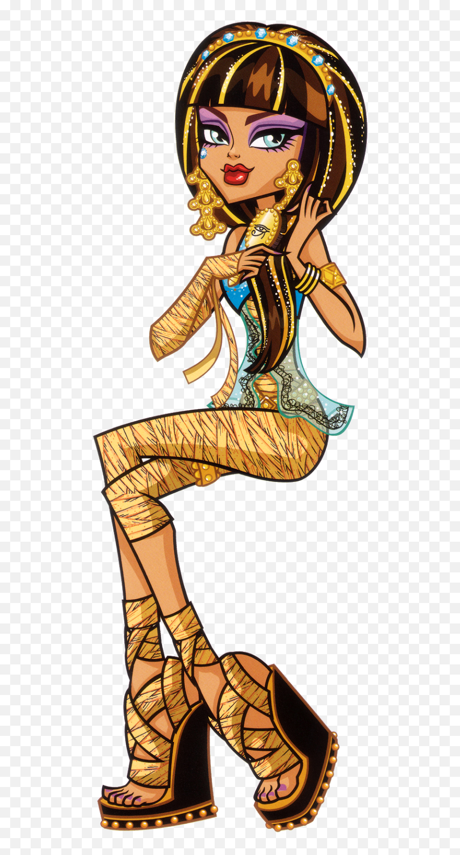 Monster High Cleo De Nile Cleo De Nile Is The Daughter Of - Sketch Emoji,Mummy Emoji