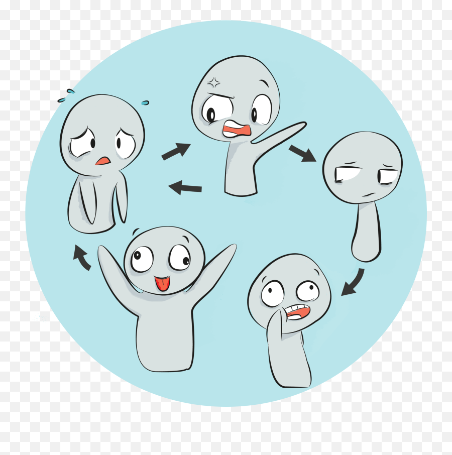 Fear Clipart Anxiety Disorder Fear - Bipolar Disorder Clipart Emoji,Bipolar Emoji
