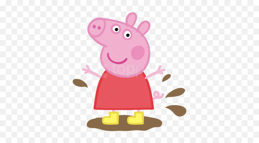 Pig Png And Vectors For Free Download - Peppa Pig Jumping In A Muddy Puddle Emoji,Pigs Emoticons