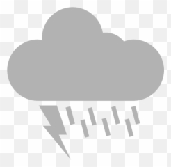 Free Lightning Thunder Vectors - Thunderstorm Emoji