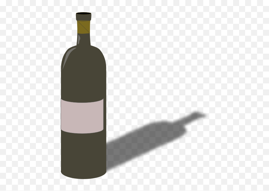 Wine Bottle 3d - Wine Bottle With Shadow Emoji,Irish Flag Emoji