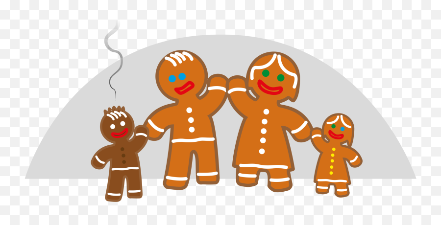 55 Free Gingerbread Man Clipart - Gingerbread House With Family Clipart Emoji,Gingerbread Man Emoji