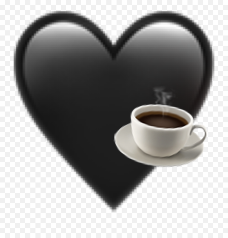 Black Negro Coffe Café Heart Corazon - Heart Emoji,Coffee And Heart Emoji