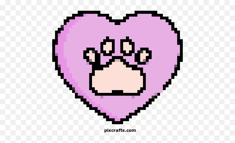 Dog - Pixel Art Paw Print Emoji,Paw Emoticon