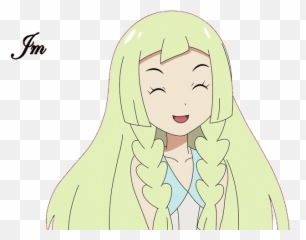 Lilly Hair Stickers For Android Ios - Pokemon Lillie Melted Emoji