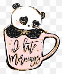 Wednesday Hump Day Transparent - Glitter Panda Emoji
