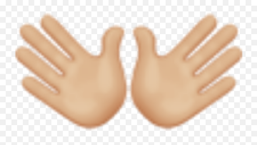 Emoji - Brown Open Hands Emoji,Emoji High Five