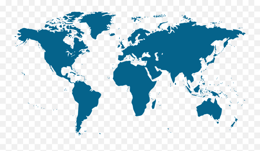 Map World Earth Continents Blue - World Map Sepsis Emoji,Northern Ireland Emoji