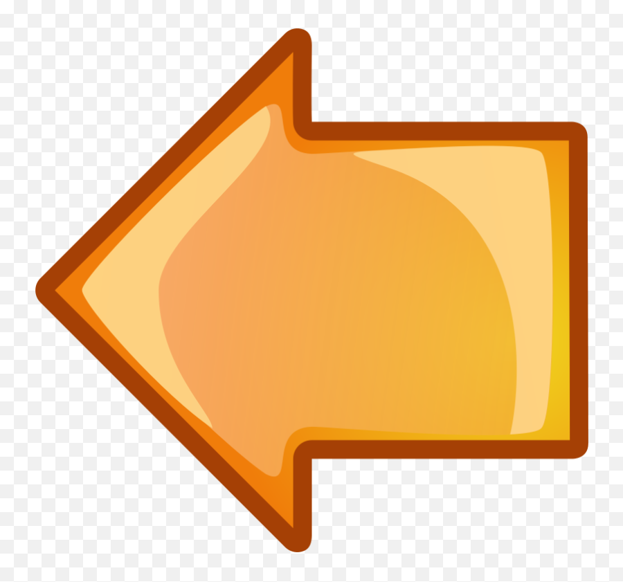 Download Free Png Arrow - Orangeleft Dlpngcom Orange Left Arrow Emoji,Left Arrow Emoji