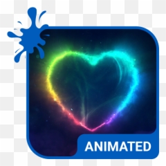 Neon Pulse Animated Keyboard Live Wallpaper - Apps Lion In Fire Gif Emoji