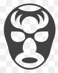 Luchador mask horn detailed silhouette - Transparent PNG Mask Emoji