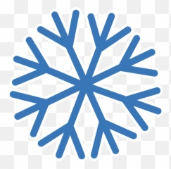 Snowflake With Transparent Background - Simple Snowflake Transparent Background Snowflake Png Emoji,Snow Emoji Png