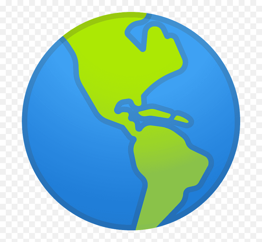 Globe Showing Americas Emoji Clipart - Terra Emoji,Earth Emoji