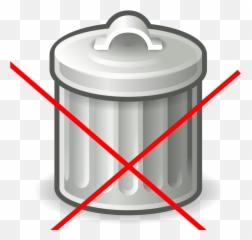 Crossed Out Rubbish Bin - Crossed Out Garbage Can Sign Emoji,Trash Emoji