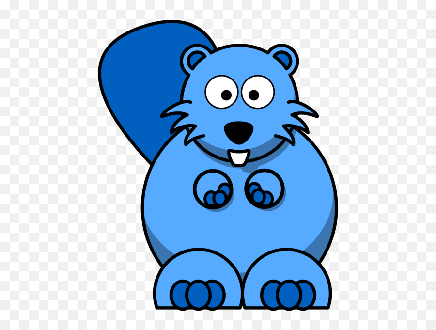 Blue Beaver Png Svg Clip Art For Web - Clipart Png Beaver Emoji,Beaver Emoji